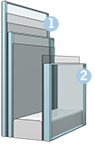 Склопакет (код - 34) - матове покриття найвищого ґатунку для усамітнення