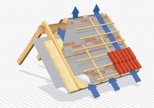Плівка DELTA-VENT N - дифузійна тришарова мембрана для повністю утеплених дахів