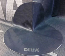 DELTA®-FLEXX-CORNER - фасонна деталь для ущільнення внутрішніх і зовнішніх кутів на приляганнях мембрани DELTA®-ALPINA до конструкцій.